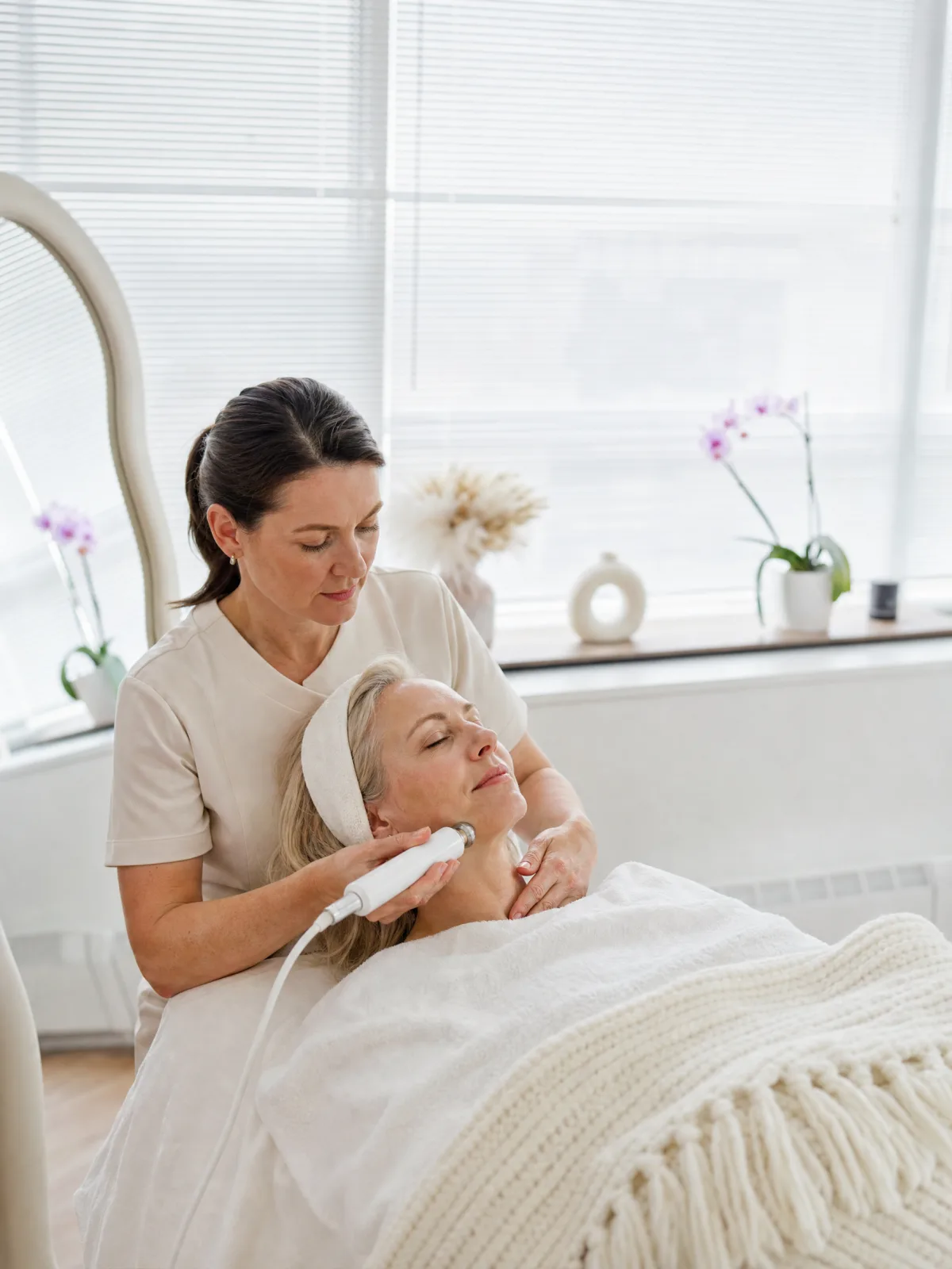 RF Face + Neck Lifting at Flora Med Spa